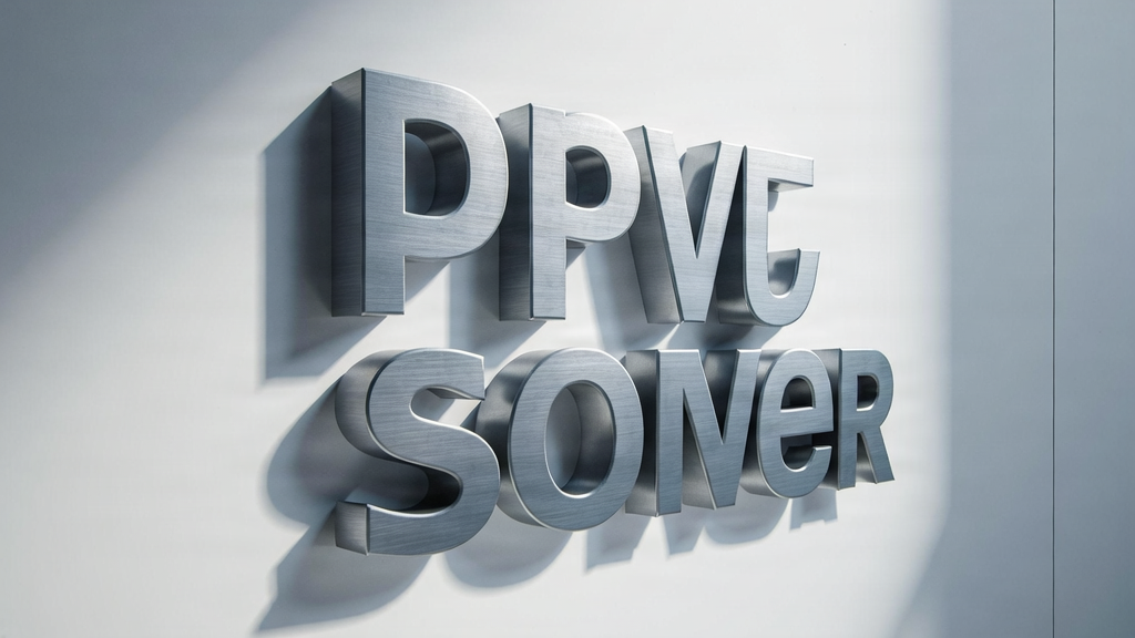 Custom dimensional lettering on a corporate office wall